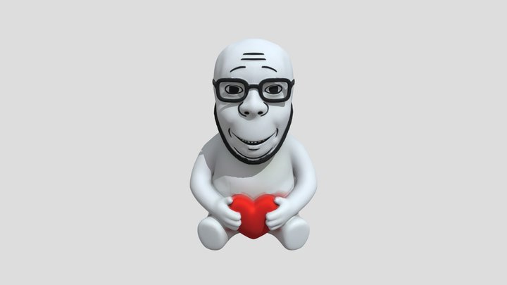 Soyjak holding a heart