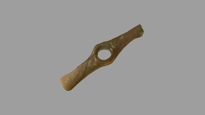 Copper hammer-axe 3D Model