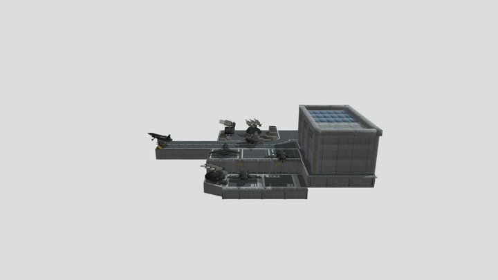 Military Air base 3D Model
