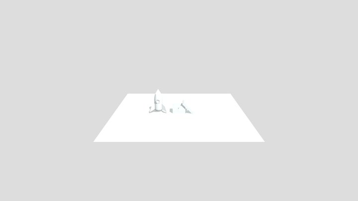 Ship And Chest 3D Model
