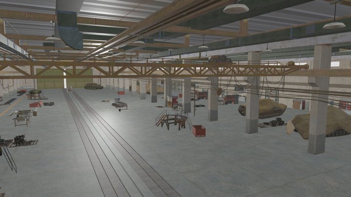 hangar v2 3D Model