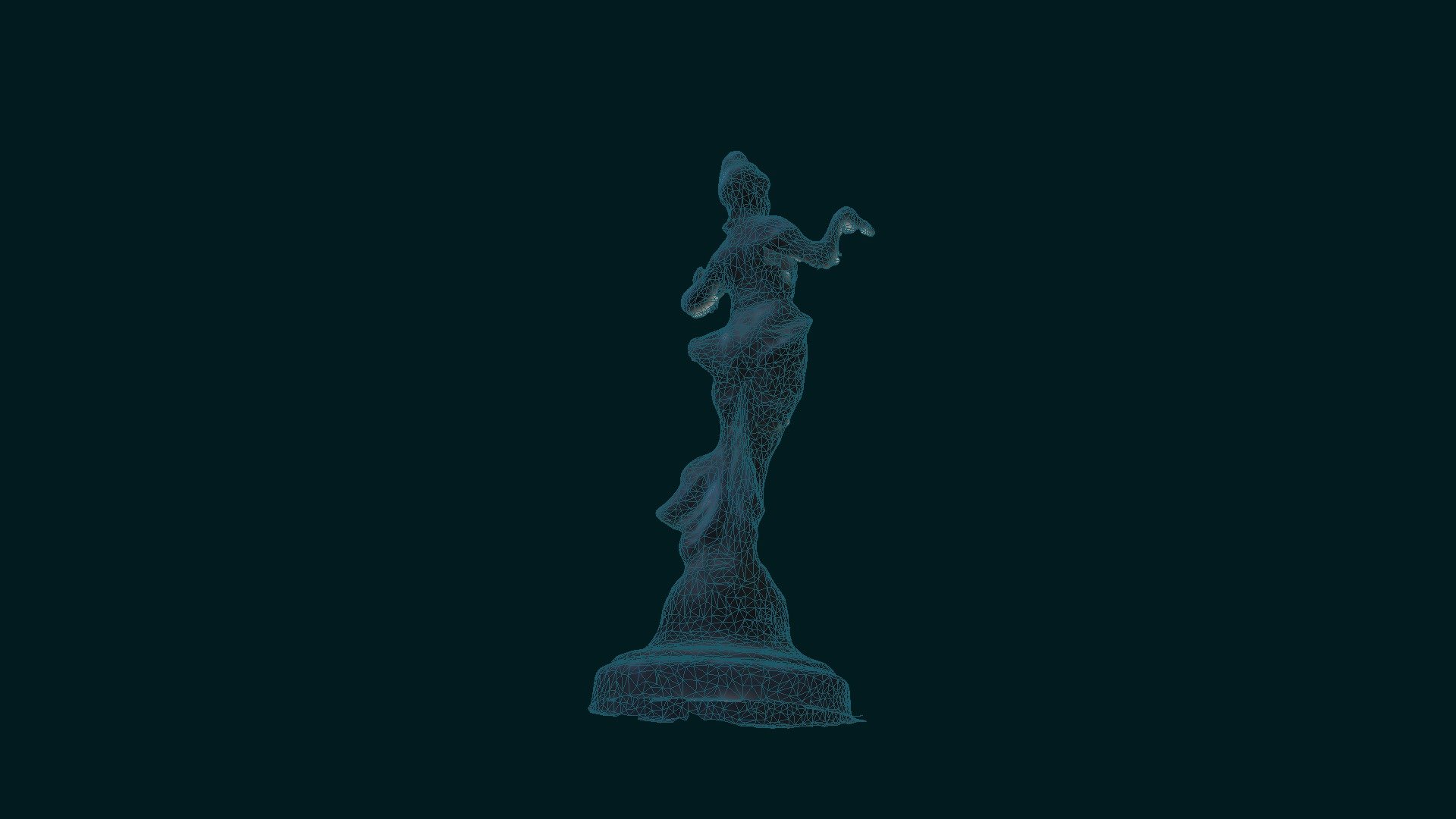 Dark Statue of Woman