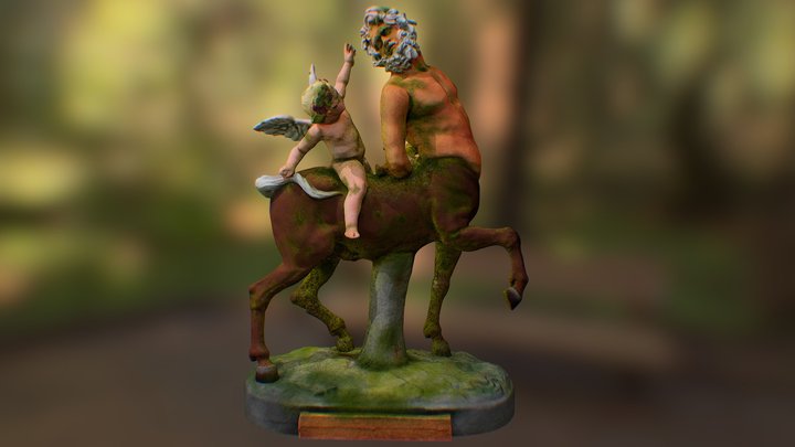 centaur and cupid 3D Model