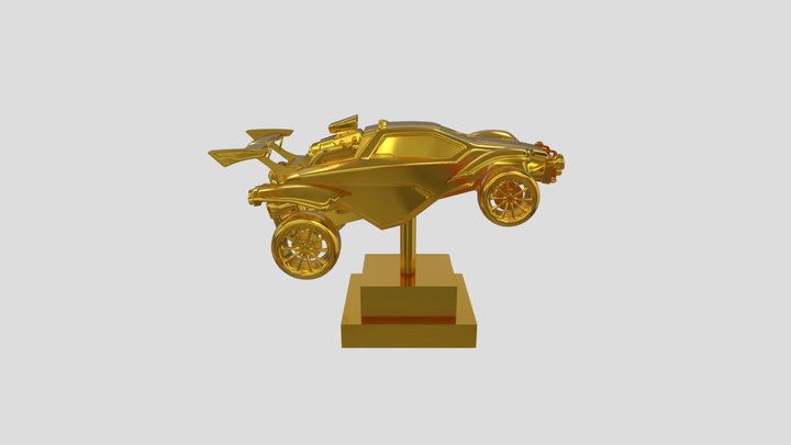 RLCS X golden Trophy - Rocket league 3D Model