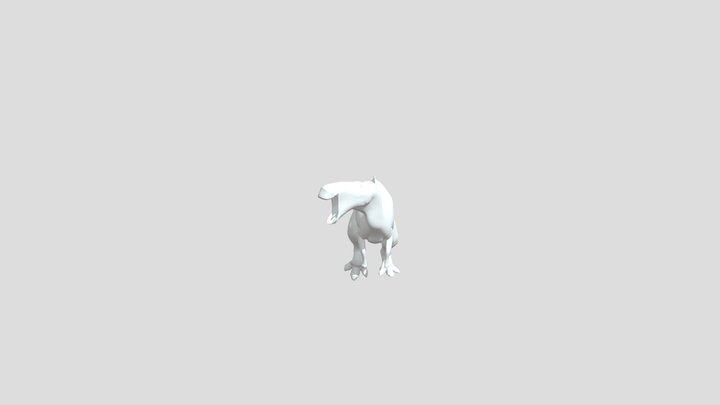 Edmontosaurus statue for website 3D Model