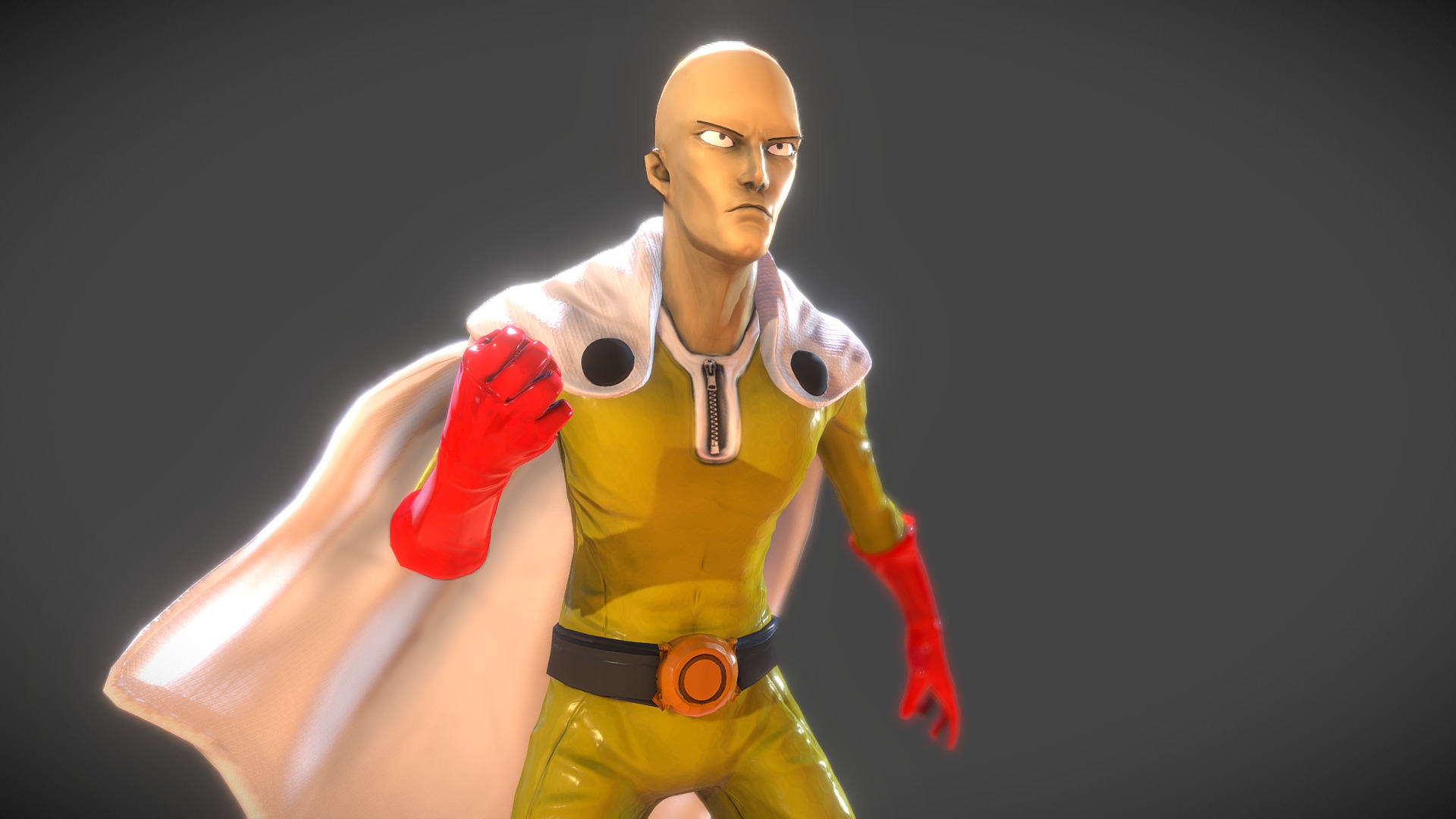 One punch cheap man model