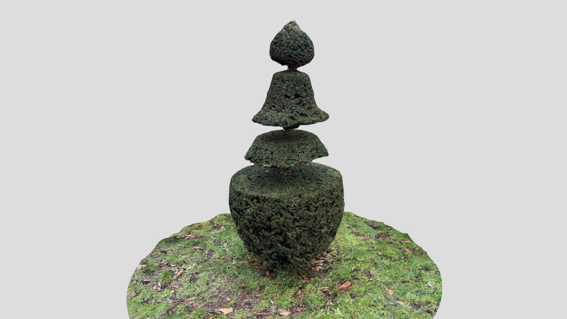 Topiary bush - Bell shape - Sceaux Park - Download Free 3D model by ...