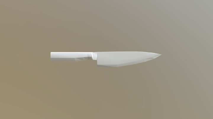 Shun Premier 8 Chef Knife 3D Model 3D Model