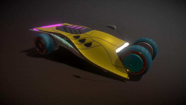 Wraith - Interrobang Racer 3D Model