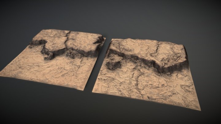 Desert Mountain Pack 04 3D Model