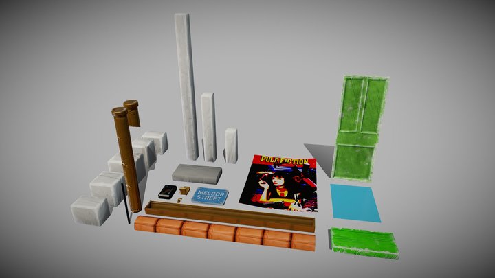 Modular Assets for Building - Complete Practice 3D Model
