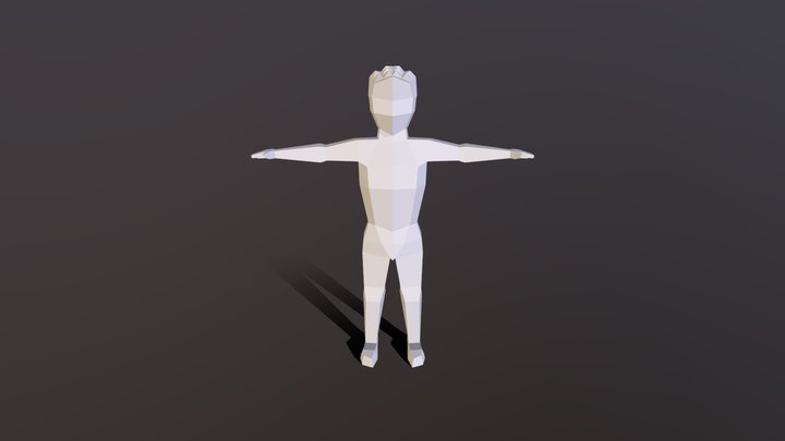 Low Poly human 3D Model