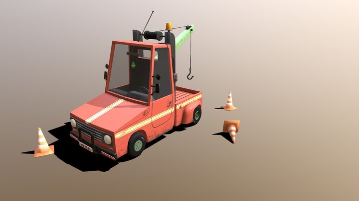 Evakuator Car 3D Model