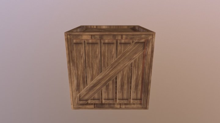 Crate 3D Model