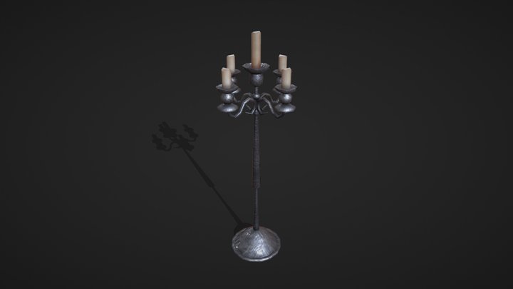 Small Candle Stand 3D Model