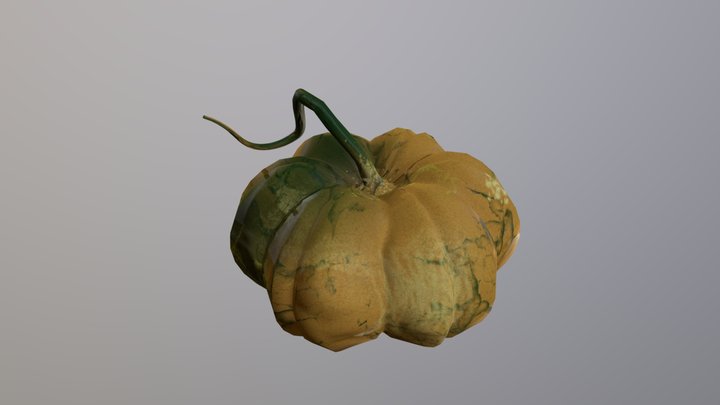 Pumpkin LowPole 3D Model