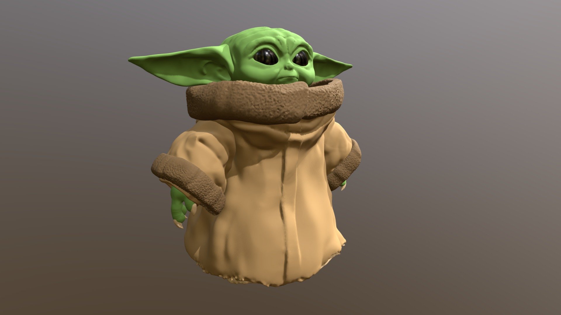 Baby Yoda - Download Free 3D model by Morganicism (@morganicism) [ac9f31d]