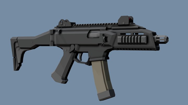 Low-Poly CZ Skorpion Evo 3