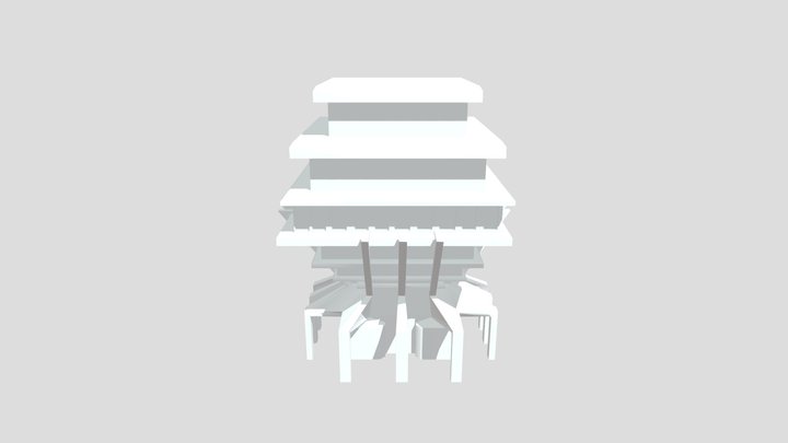 Geisel blockout (more detail) 3D Model