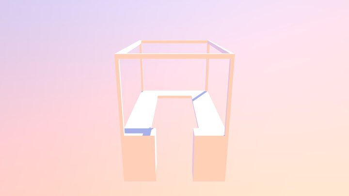 Market Stall Frame (1) 3D Model
