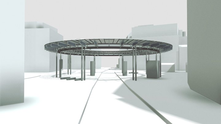 Place Homme de Fer 3D Model