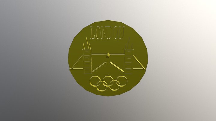 Olympic Medal 2 3D Model