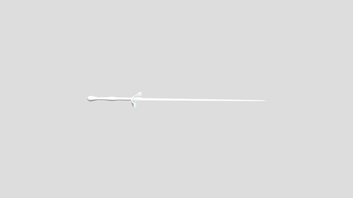 Medieval Longsword 3D Model