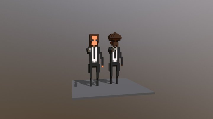 Pulp Fiction buddies 3D Model