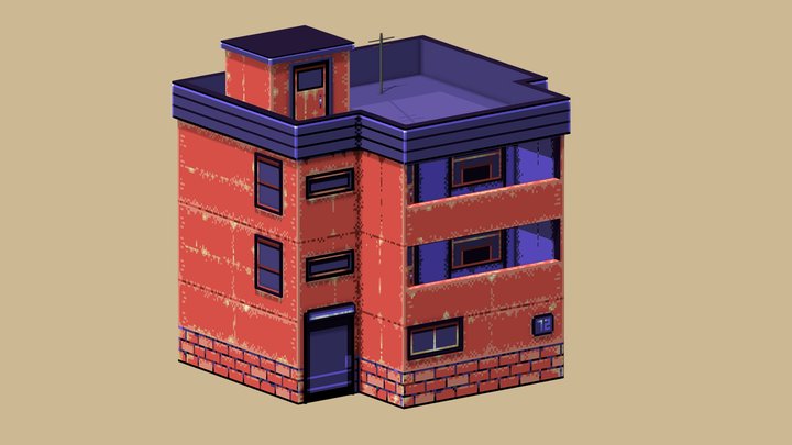 When Pixel Art and 3D Collide 3D Model