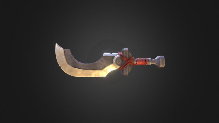 Stylized Sword LP 3D Model