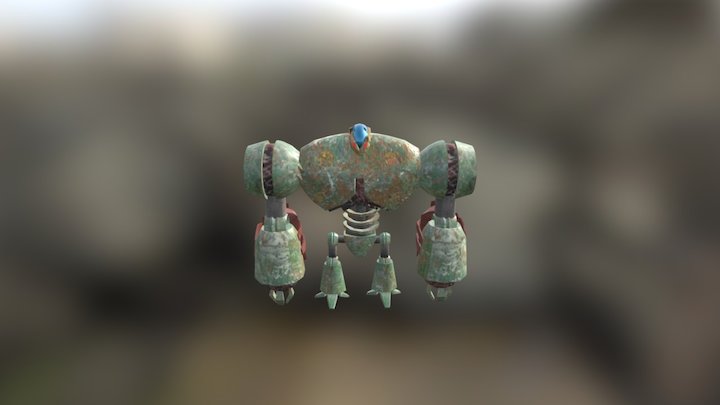 Robot Wave with Texture 3D Model