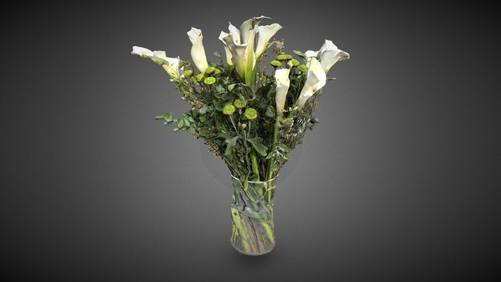 Vase with lilies _ PhotoCatch – Free 3D Model STL