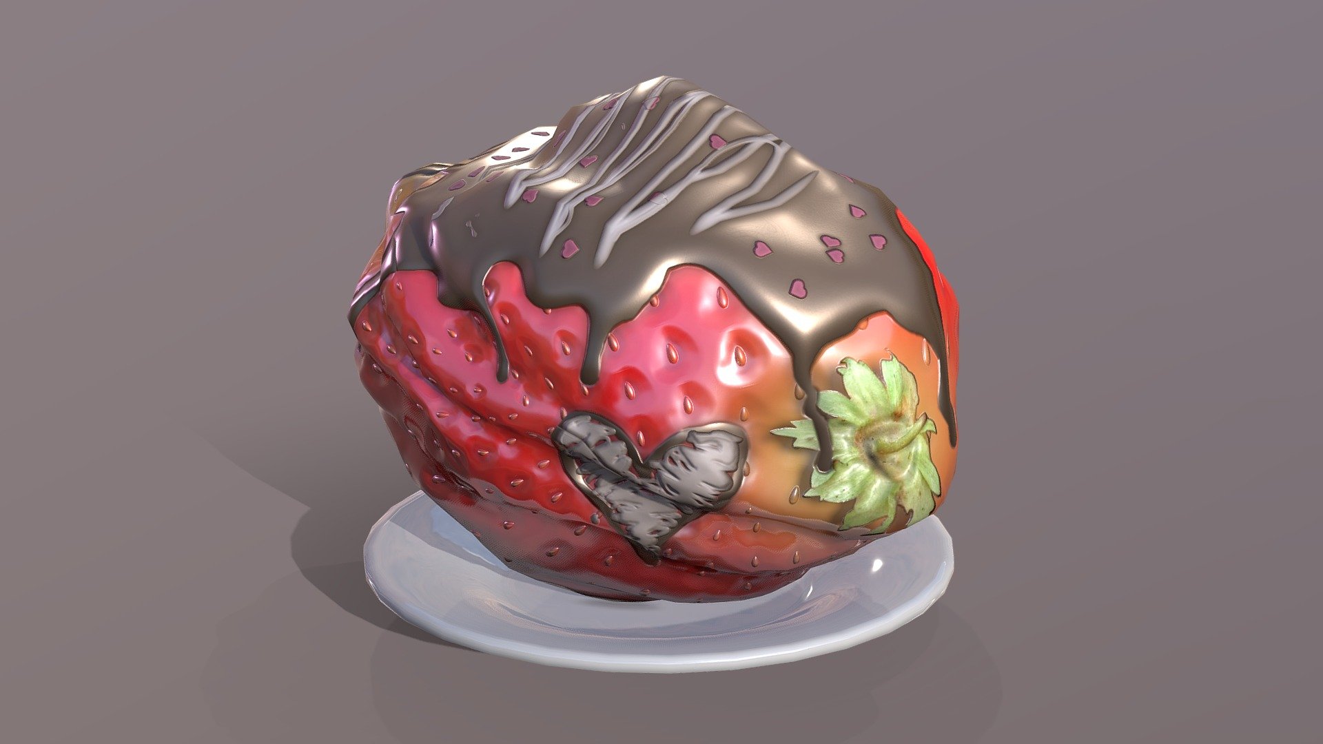 Chocolate Strawberry Rock
