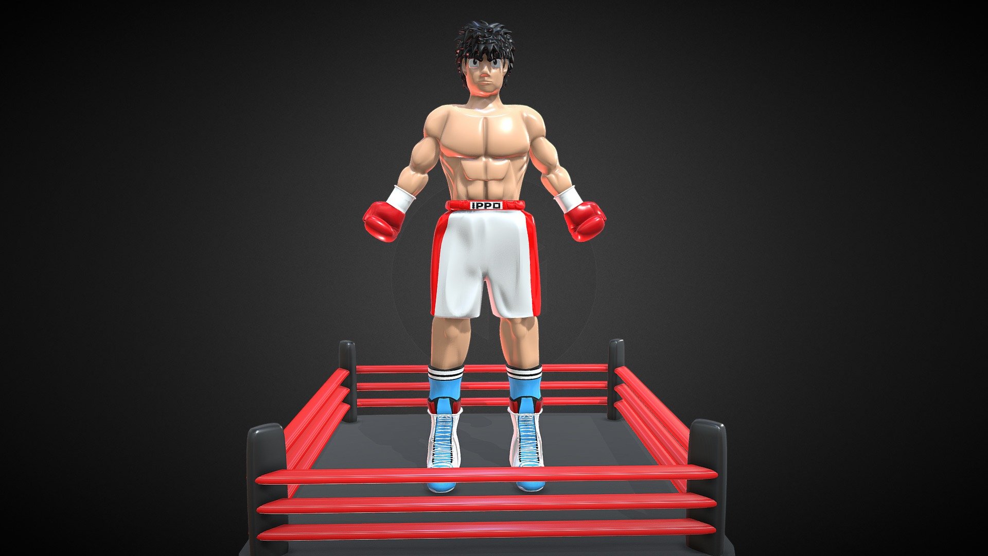 Hajime no Ippo figure 3D model 3D printable