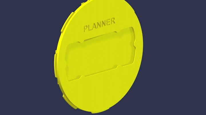 Suporte Embutir Planner 3D Model