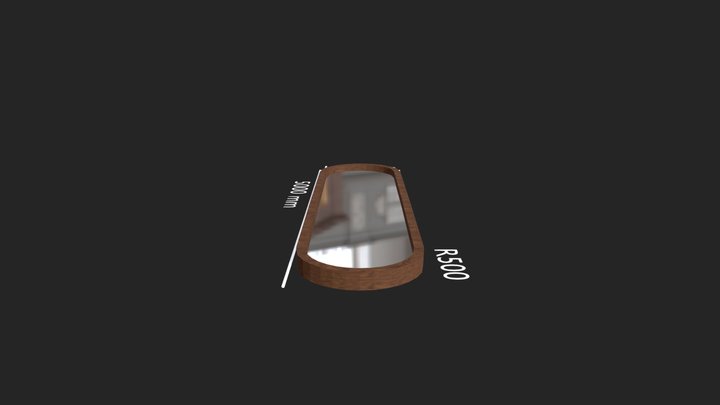 Round mirror 1 3D Model