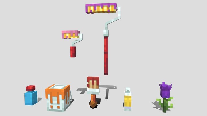 Color Pack Showcase 3D Model