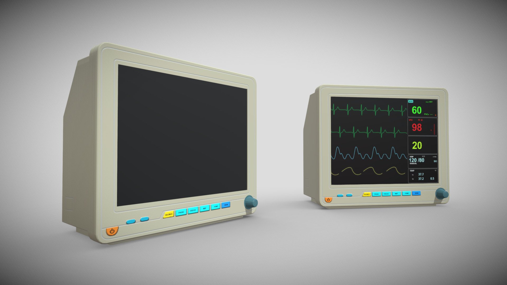 Ecg machine lowpoly - Buy Royalty Free 3D model by SR Studios Kerala ...