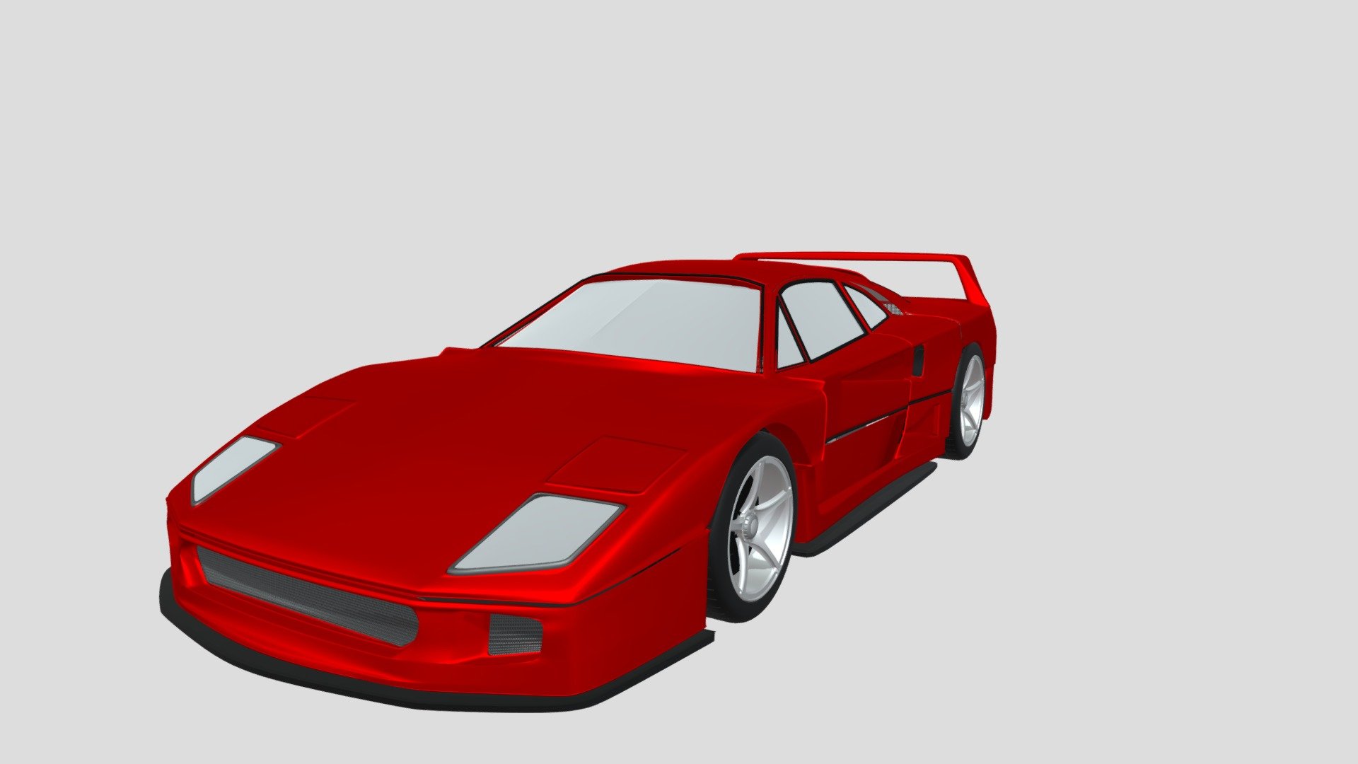 Ferrari F40 - Download Free 3D Model By Vvvinayyy [aca9ecb] - Sketchfab