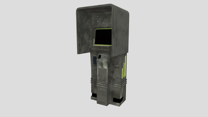 cashier machine futuristic 3D Model