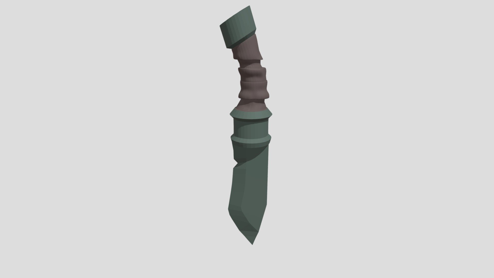 low poly Knife