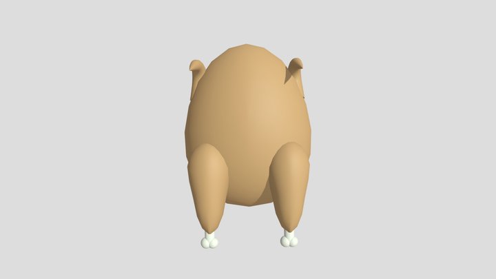 Roasted Chicken 3D Model