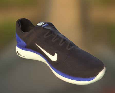 Nike Black Blue 2 3D Model