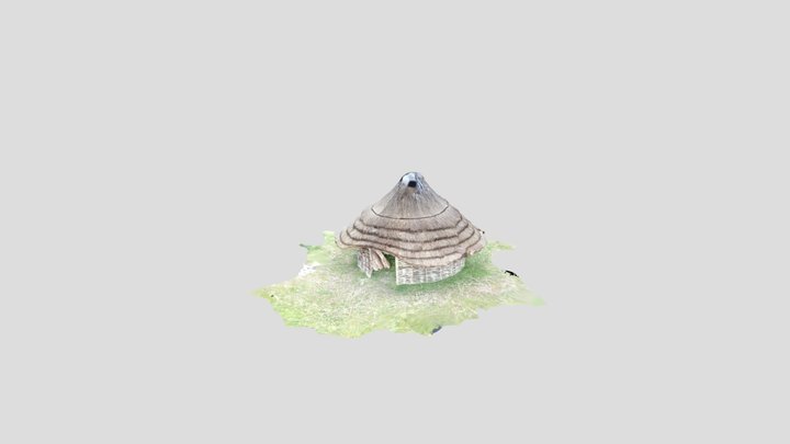 Iron Age Round House Arne 3D Model