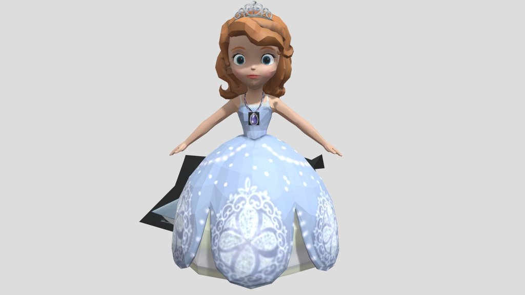 Princess Sofia with Wedding Dress and Veil