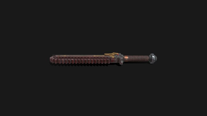 Warhammer - Astartes Chainsword personalizada 3D Model