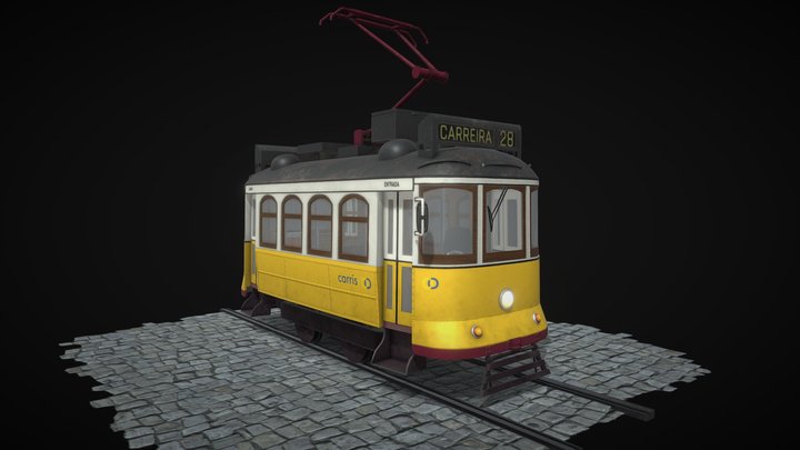 Lisbon Tram 3D Model