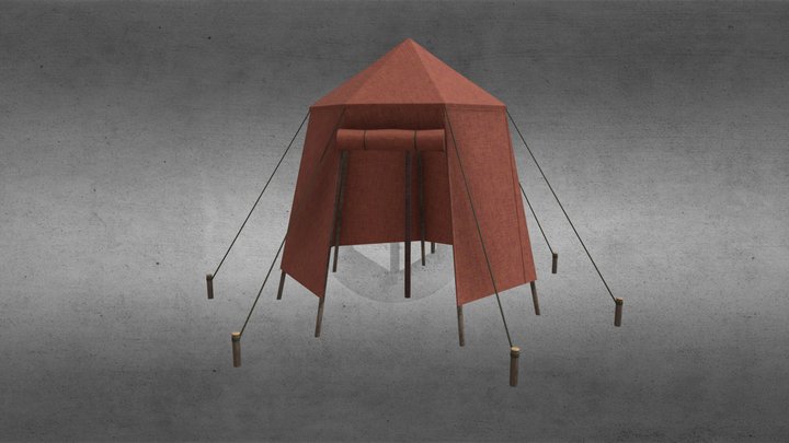 Medieval Tent 3D Model