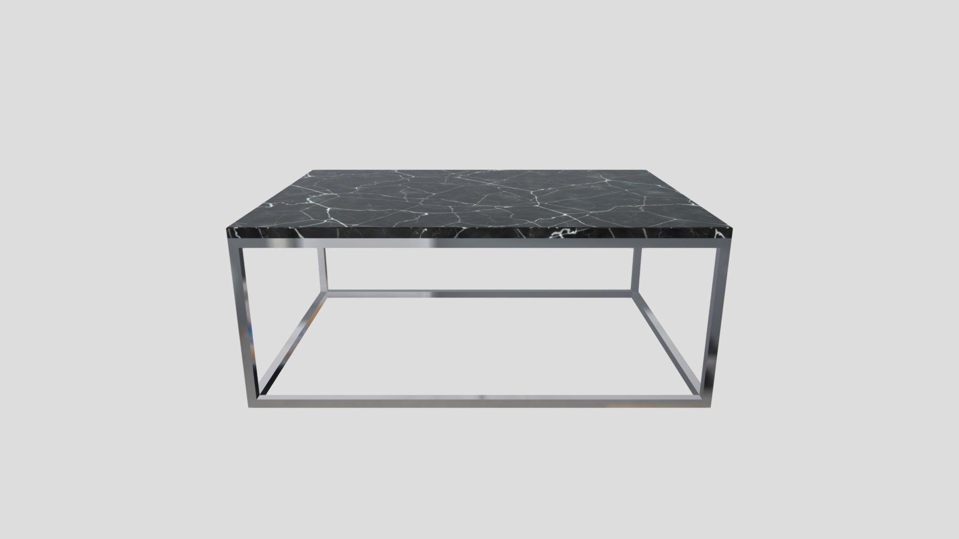 Modern Marble And Steel Table
