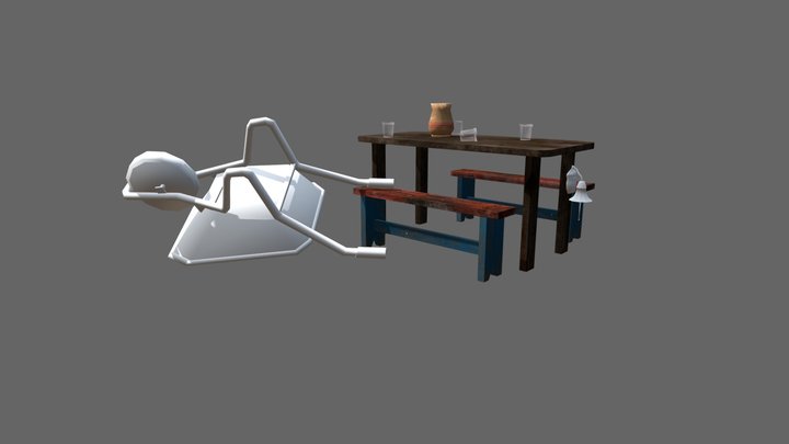 Grandma's house - Model 2 More Detailed Props 3D Model